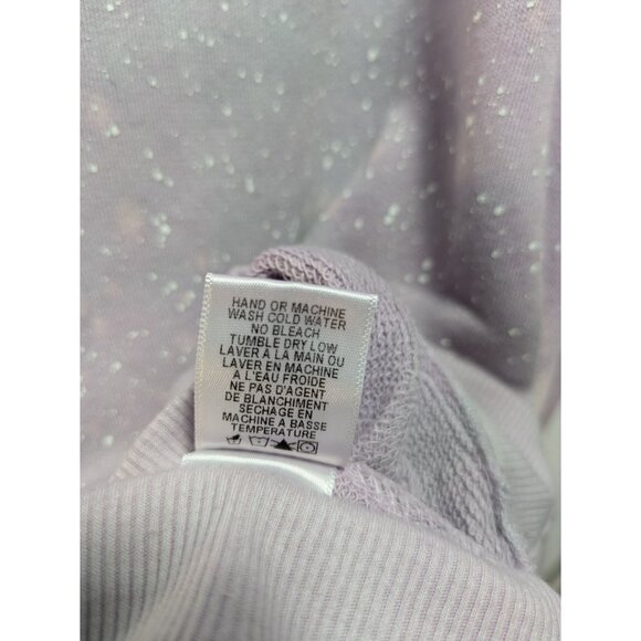 Wildfox Space Queen Purple Splatter Print Sweatshirt Cotton Blend Size XS - Picture 8 of 9